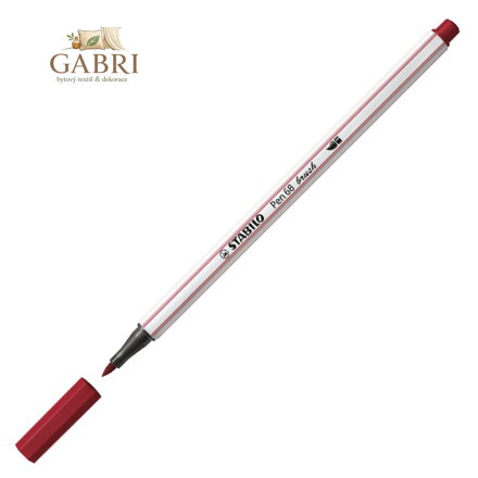 Fix se štětcovým hrotem pro různé šířky čar STABILO Pen 68 Brush, purpurový