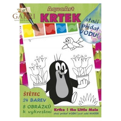 Omalovánka A4 Akim AquaArt - stačí přidat vodu! - Krtek 2