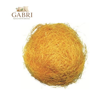 Dekorační sisal 30g - žlutý