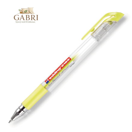 Gelový roller Edding 2185 metalický pastelově - žlutá náplň