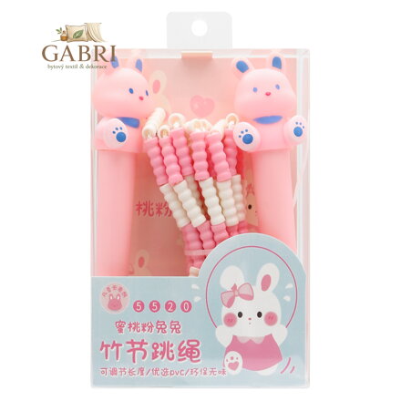 Švihadlo 2,8 m růžové - králíček