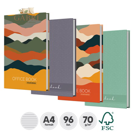 Kniha záznamová A4, linkovaná - 96 listová "B"