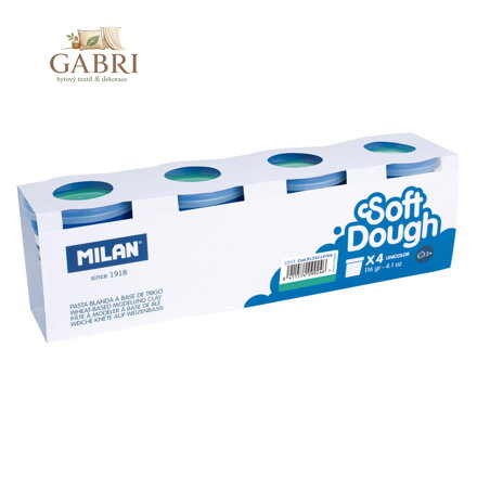 Plastelína MILAN Soft Dough tyrkysová 116g /1ks
