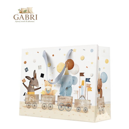 Dárková taška horizontal 33,5x26,5x13 cm Train Of Joy