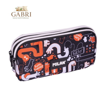 Pouzdro na pera MILAN 3-zipové, série Fingers