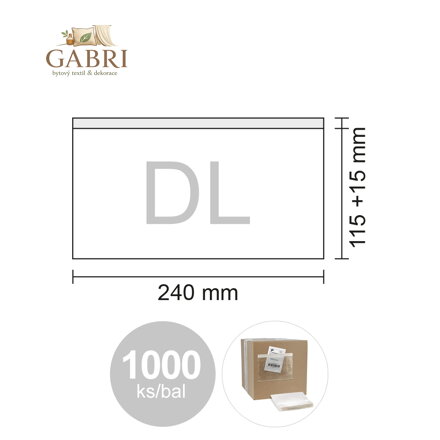 Obálka DL transportní, bal/1000 ks