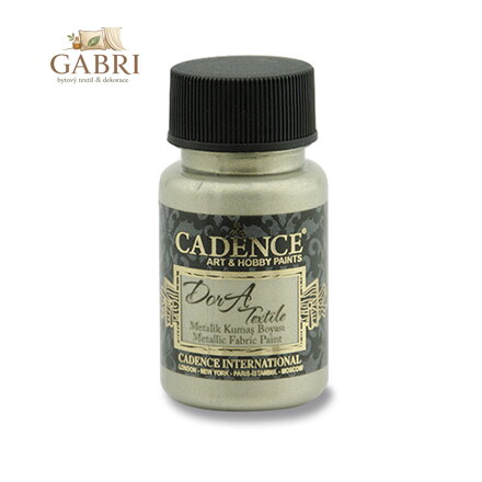 Textilní barva Cadence, medal. platinová, 50 ml