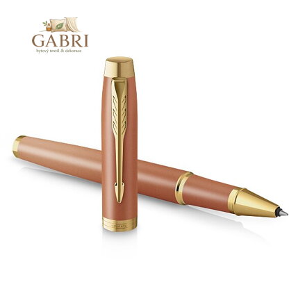 Roller PARKER IM Writing Rituals Orange GT, hrot F - černá náplň