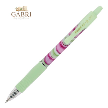 Roller gelový PILOT G-2 Flow 0,7 mm, zelený - černá náplň