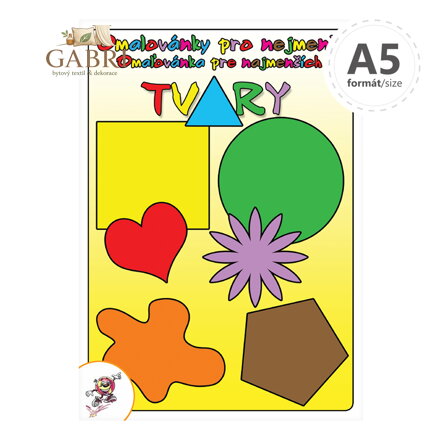 Omalovánka A5 - Pro Nejmenší Tvary