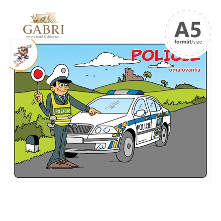 Omalovánka A5 - Policie