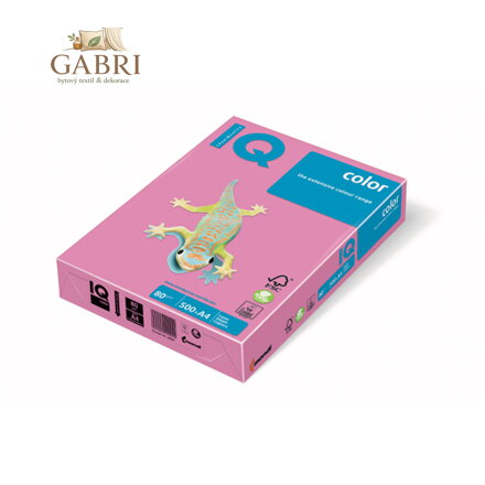 Kopírovací papír A4 IQ 80g color neonovo-růžový