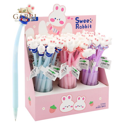 Pero gelové JUNIOR Sweet Rabbit 0,5mm - modrá náplň (mix/cena 1ks)