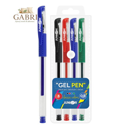 Pero gelové - sada 4 ks JUNIOR, Classic