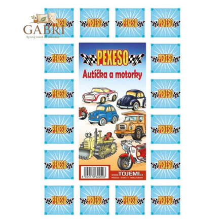 Pexeso A4 Autíčka a motorky