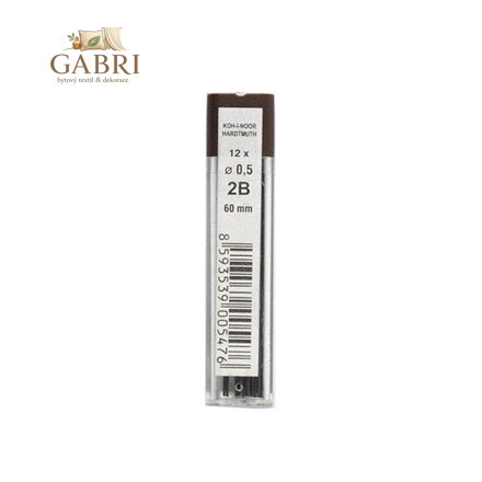 Grafitové tuhy KOH-I-NOOR B / 0,5 mm, 12 ks