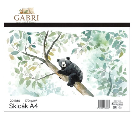 Skicák A4 20 listů 170 g