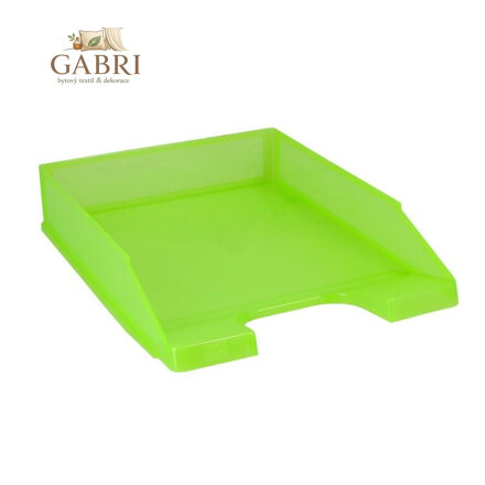 Zásuvka PP A4 - světle zelená transparentní