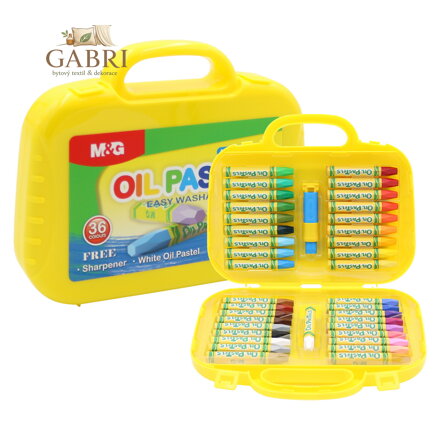 Voskovky M&G šestihranné, 36 barev v kufříku