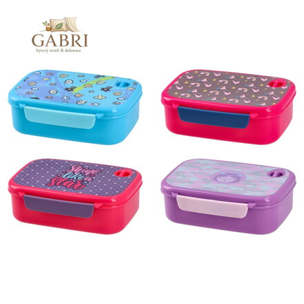 Plastový box na svačinu 765 ml - pro děti (4 motivy)