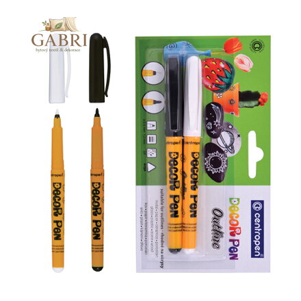 Popisovač CENTROPEN Decor, čiena a biela