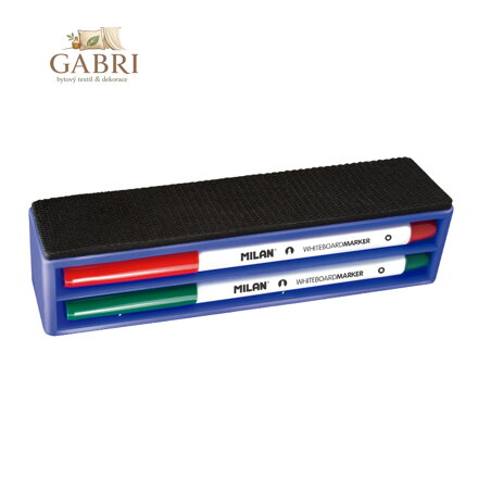 Sada popisovačů na bílé tabule + magnetická stěrka, sada 4 ks