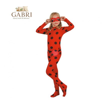 Dětský kostým Beruška (kombinéza, maska, sáček), rozměr 110/120 cm