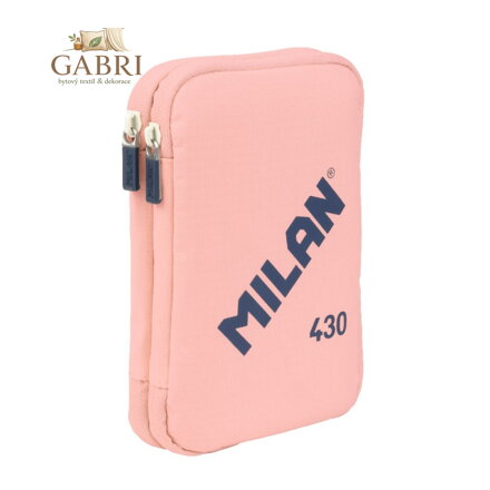 Penál 2-patrový/plněný MILAN - série 1918, růžová