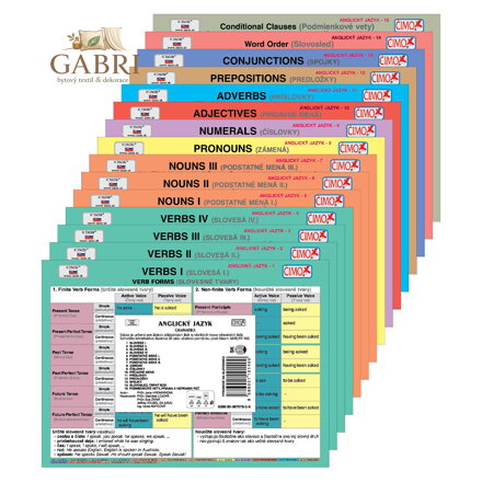 Školní soubor kartiček - Anglický jazyk (1-15)