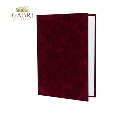 Obal na diplom A4 trojúhel. záložka - bordó barva