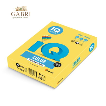 Kopírovací papír A4 IQ 120g color kanárkově-žlutý