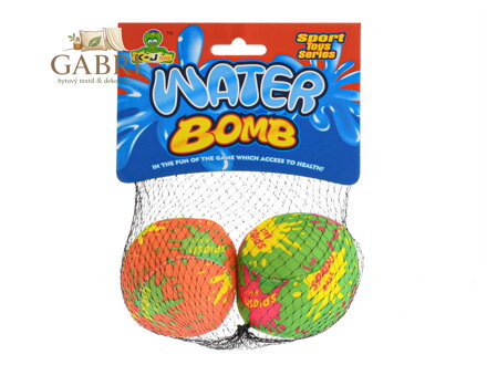 Vodní bomba neon 7cm 2ks v síťce