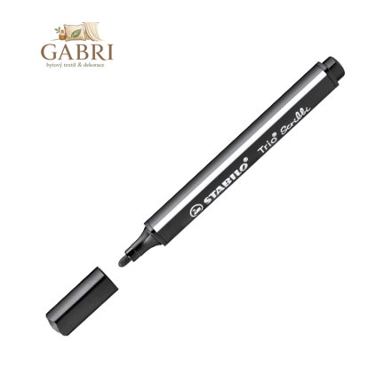 Fixa trojhranná STABILO Trio Scribbi černá