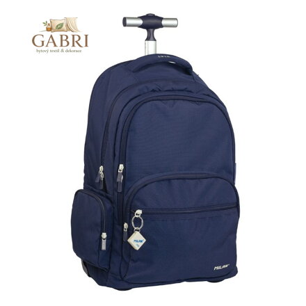 Školní batoh na kolečkách MILAN (25 l) série 1918, námořnická modrá