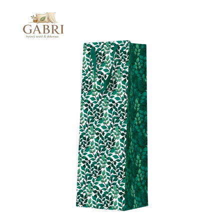 Dárková taška na láhev 12x10x37 cm Green Garden