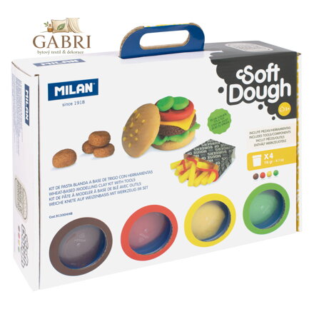 Plastelína MILAN Soft Dough ,,House of Burgers" / sada
