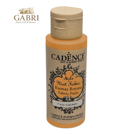 Textilní barva Cadence, Matt, oranžová, 59 ml