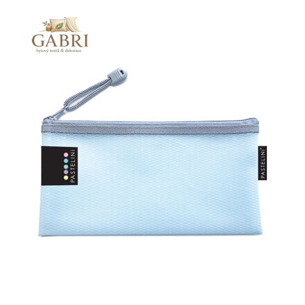 Obálka se zipem síťovaná DL PASTELINI modrá