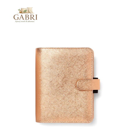 Diář Filofax Saffiano Rose Gold, kapesní