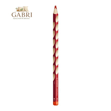 Pastelka STABILO EASYcolors pre pravákov tmavě červená