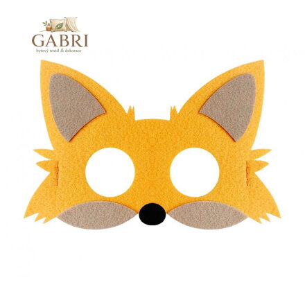 Maska na obličej Liška 18,5x12 cm