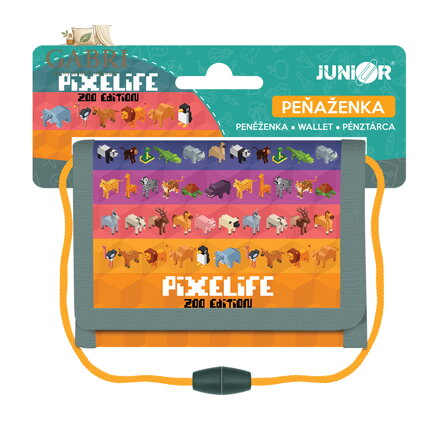 Dětská textilní peněženka JUNIOR S8 - Pixelife Zoo Edition