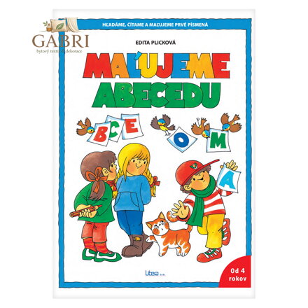 Naučná omalovánka A4 Litera - Malujeme abecedu