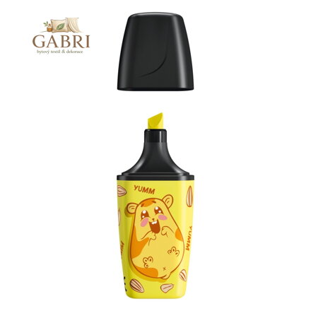 Zvýrazňovač STABILO BOSS MINI Animal Vibes - žlutý