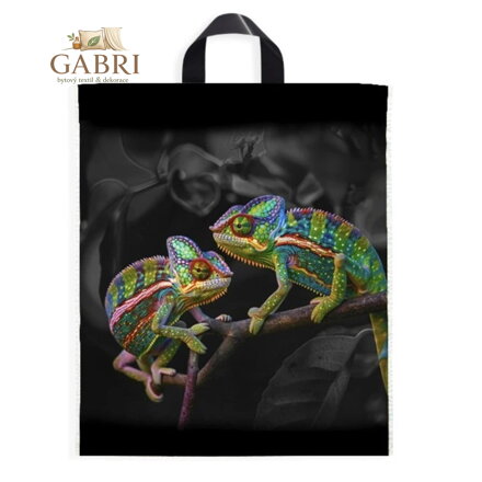 Taška PE igelitová s ušima 40x46 cm (různé motivy potisku)