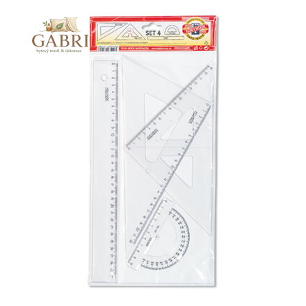 Souprava pravítek rysovací geom. velká