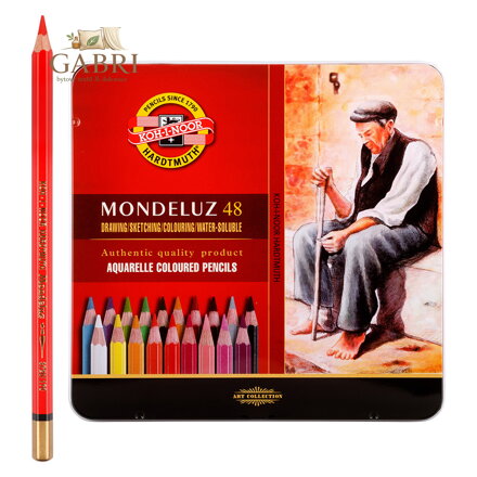 Pastelky Akvarel  v plech. puzdre 48ks