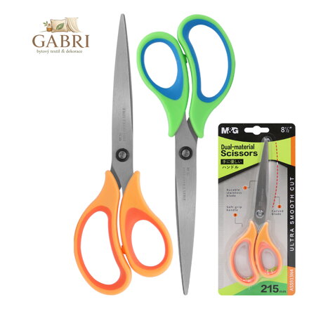 Nůžky kancelářské M&G Dual-material 215 mm 913N4