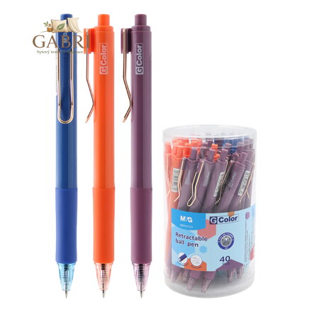 Pero kuličkové M&G ABPH7373 0,7 mm - modrá náplň (mix /cena 1ks)