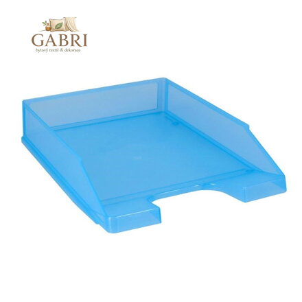 Zásuvka PP A4 - světle modrá transparentní